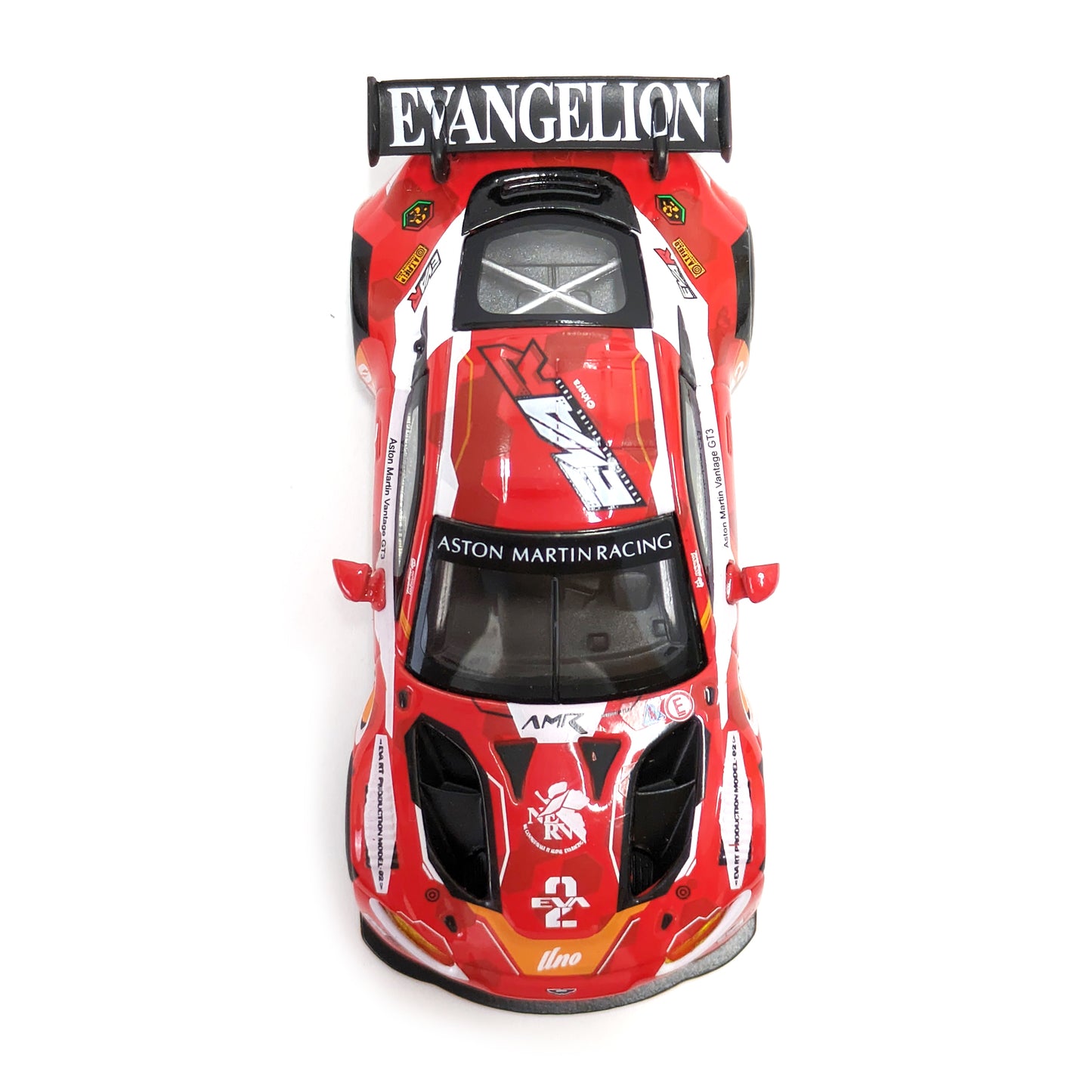<POPRACE>1/64 EVA RT PRODUCTION MODEL-02 ASTON MARTIN GT3 & アスカRQフィギュアセット