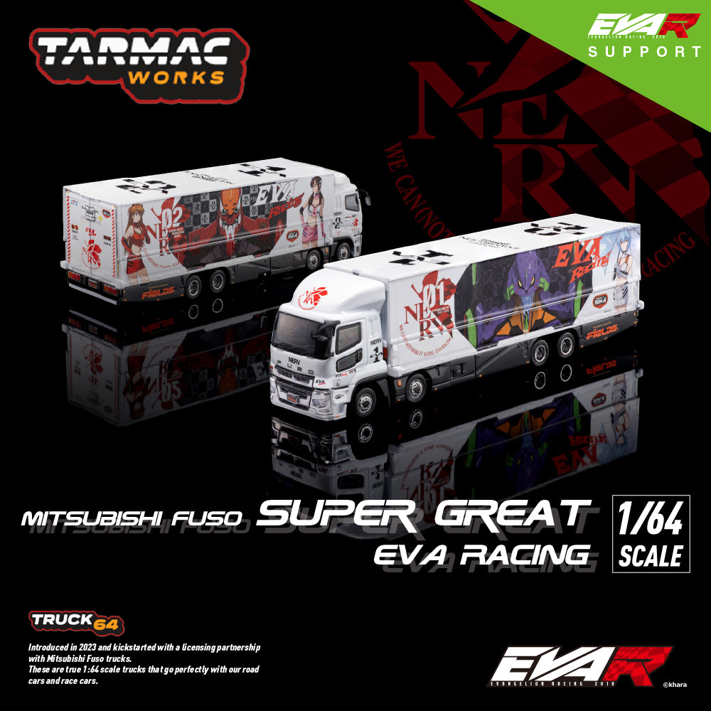 <TARMAC WORKS>1/64 Mitsubishi Fuso Super Great EVA RACING
