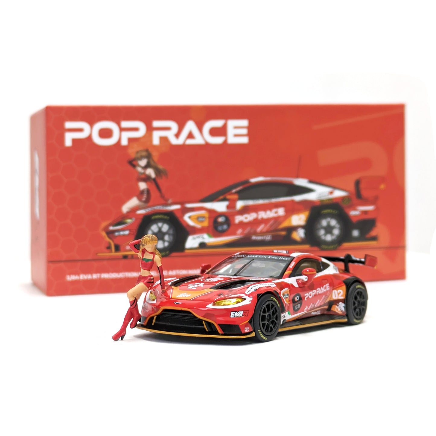 1/64 EVA RT PRODUCTION MODEL-02 ASTON MARTIN GT3 & アスカRQフィギュアセット