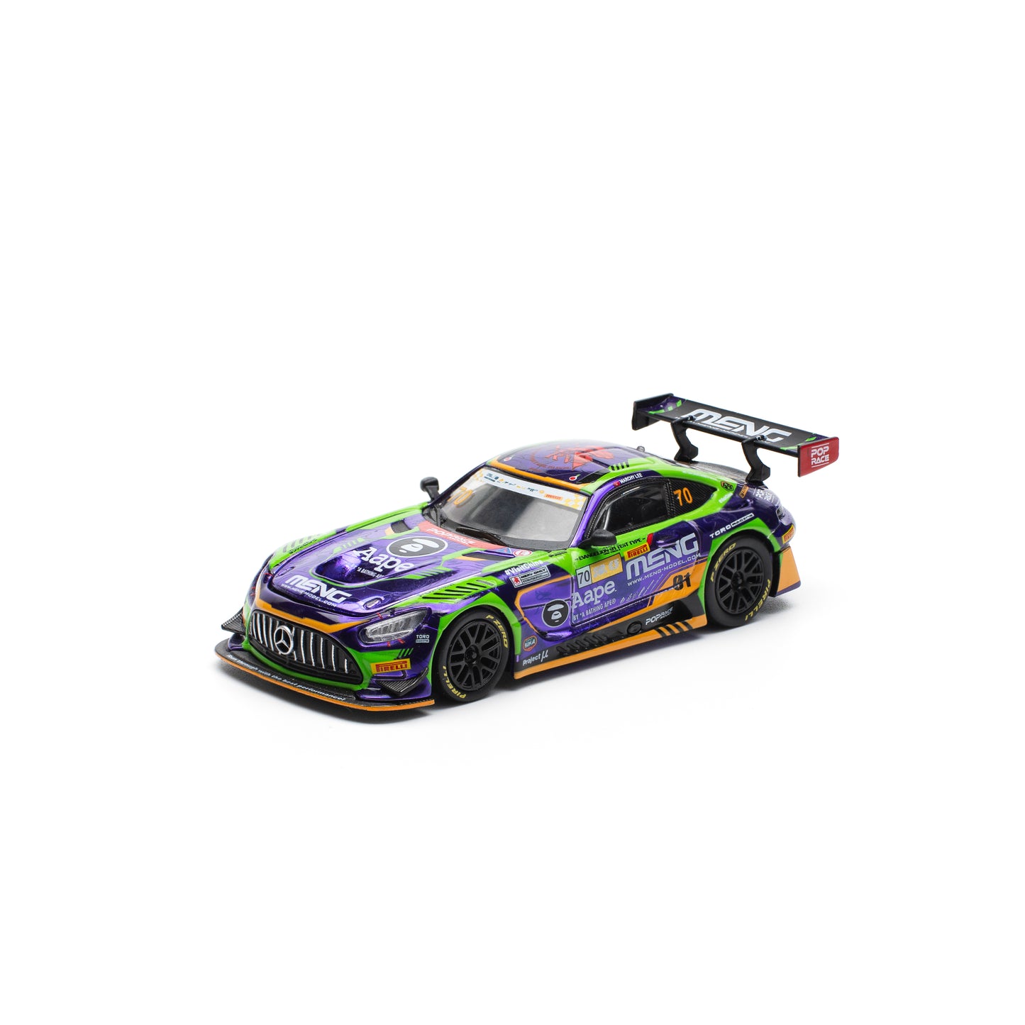 【先行予約】＜POP RACE＞1/64 EVA RT TEST TYPE -01 AMG GT3 EVO MACAU GP 2023【2027年6月下旬頃より順次お届け予定】