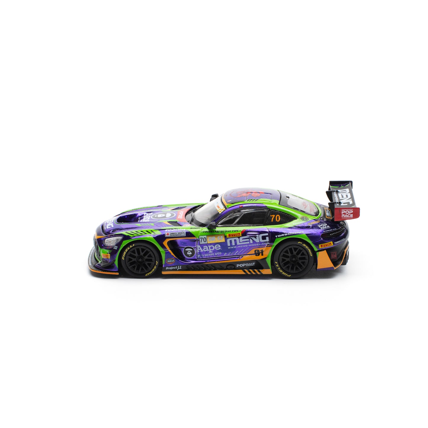 【先行予約】＜POP RACE＞1/64 EVA RT TEST TYPE -01 AMG GT3 EVO MACAU GP 2023【2027年6月下旬頃より順次お届け予定】