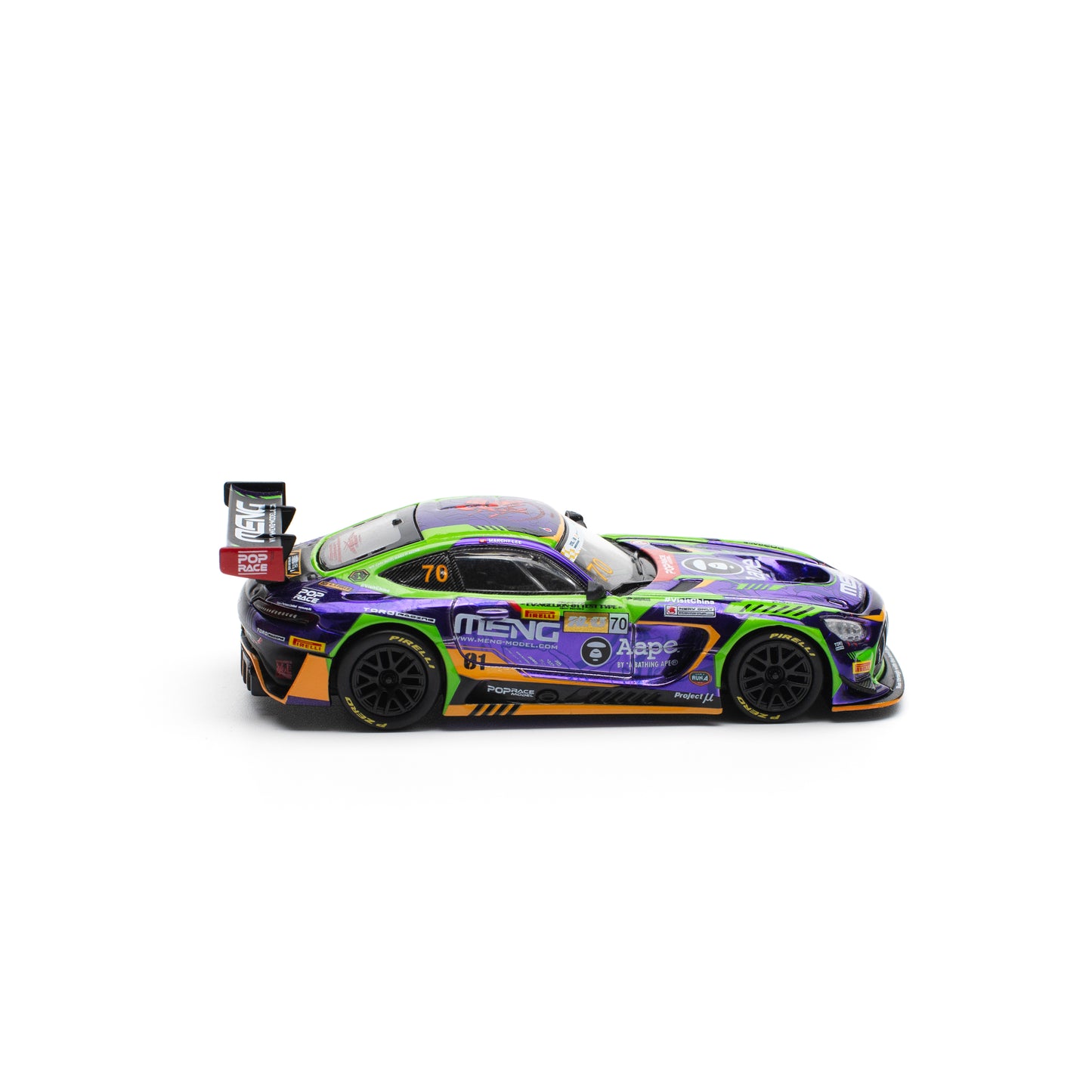 【先行予約】＜POP RACE＞1/64 EVA RT TEST TYPE -01 AMG GT3 EVO MACAU GP 2023【2027年6月下旬頃より順次お届け予定】