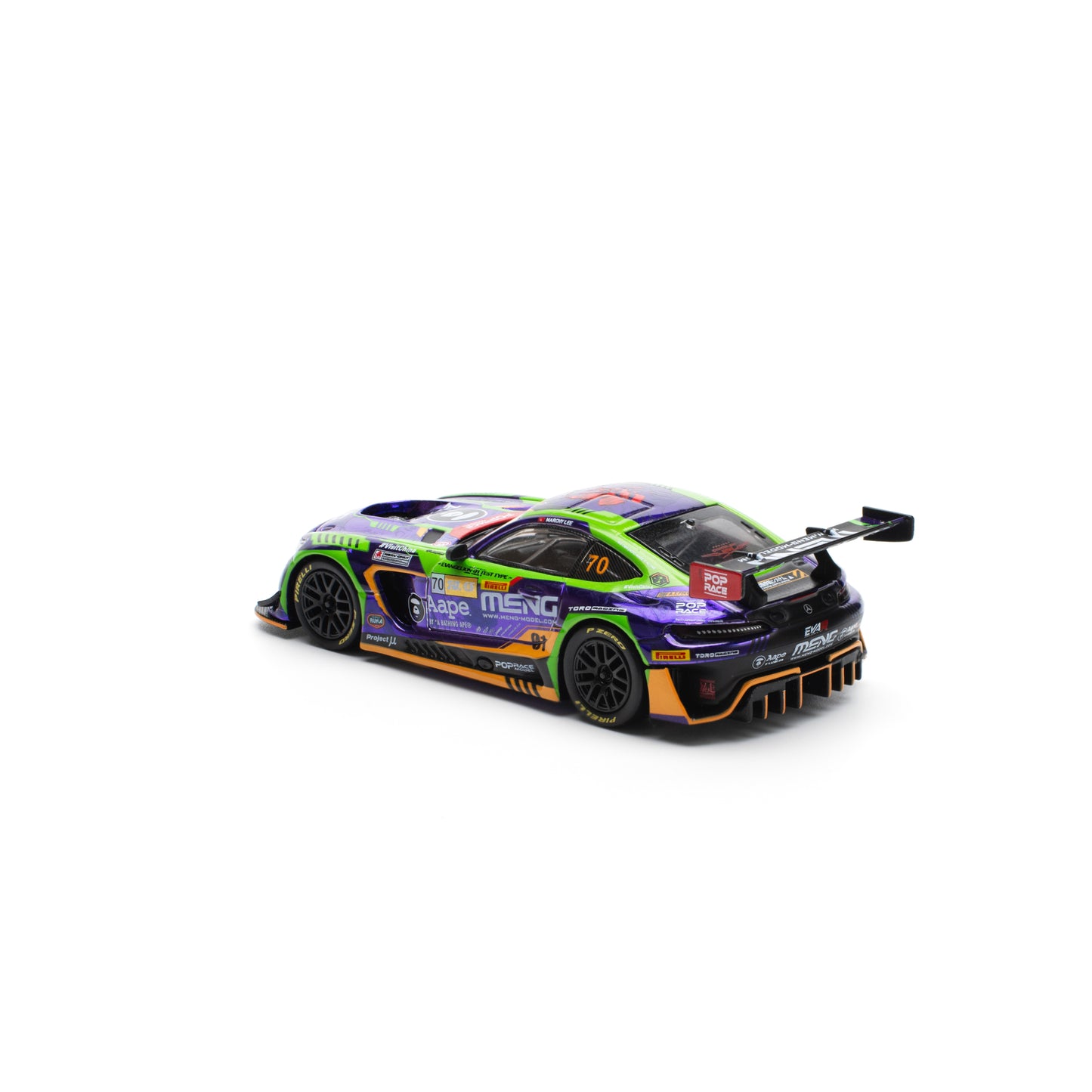 【先行予約】＜POP RACE＞1/64 EVA RT TEST TYPE -01 AMG GT3 EVO MACAU GP 2023【2027年6月下旬頃より順次お届け予定】