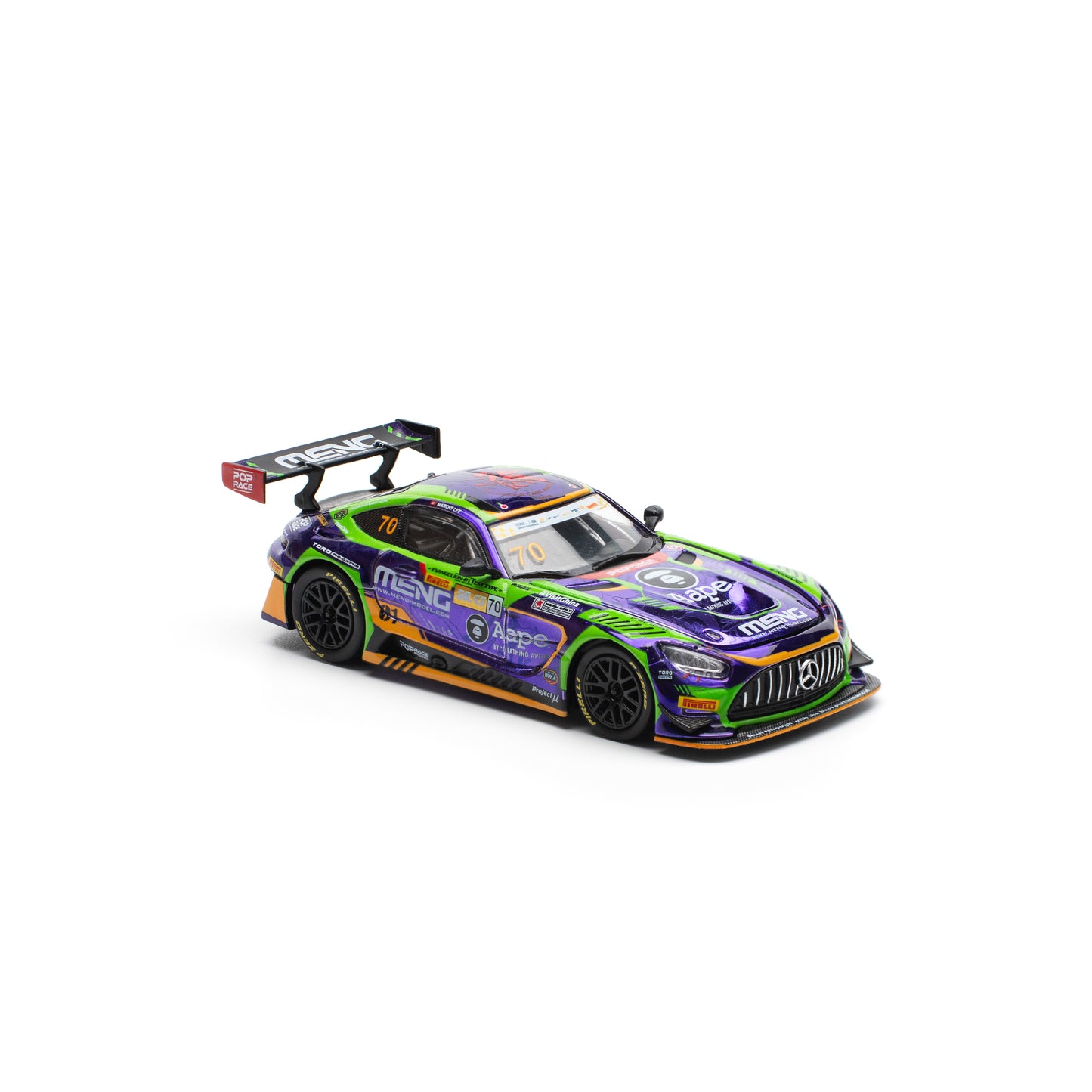 【先行予約】＜POP RACE＞1/64 EVA RT TEST TYPE -01 AMG GT3 EVO MACAU GP 2023【2027年6月下旬頃より順次お届け予定】
