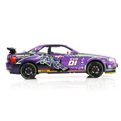 【先行予約】＜GREENLIGHT＞1/64 EVA RT TEST TYPE-01 NISSAN SKYLINE GT-R V-SPEC (R34) 1999【2026年8月下旬頃より順次お届け予定】