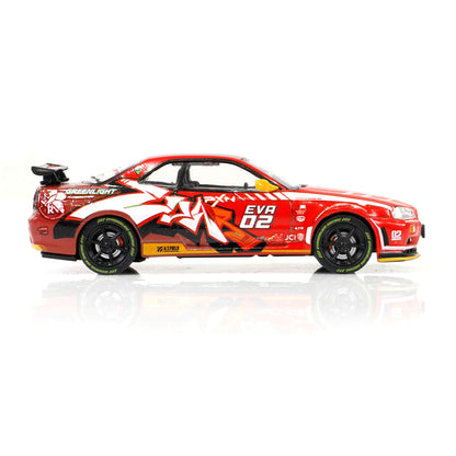 【先行予約】＜GREENLIGHT＞1/64 EVA RT PRODUCTION MODEL-02 NISSAN SKYLINE GT-R V-SPEC (R34) 1999【2026年8月下旬頃より順次お届け予定】