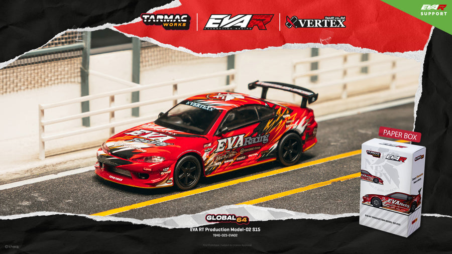 ＜TARMAC WORKS＞1/64 エヴァRT2号機シルビアS15