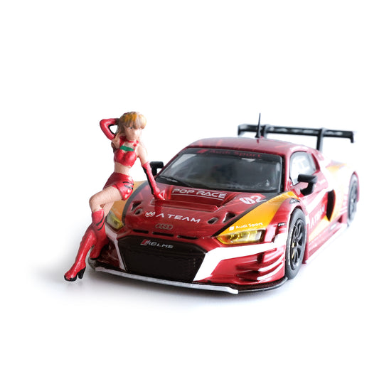 1/64 Audi R8 LMS エヴァ RT 2号機 X Works R8 ＆ アスカRQフィギュアセット