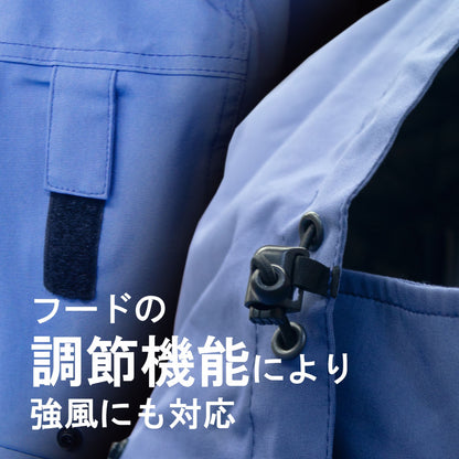 「A.T.FIELD」ストレッチ レインジャケット　パープル（NERV）