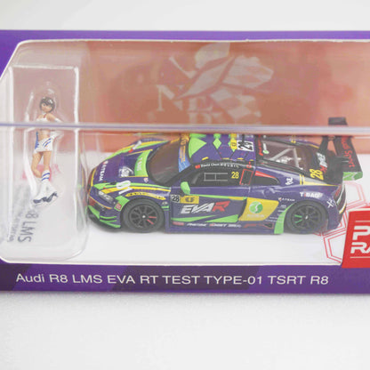 ＜POPRACE＞1/64 Audi R8 LMS エヴァ RT 初号機 TSRT R8 Macau GT Cup 2020 ＆ レイRQフィギュア セット