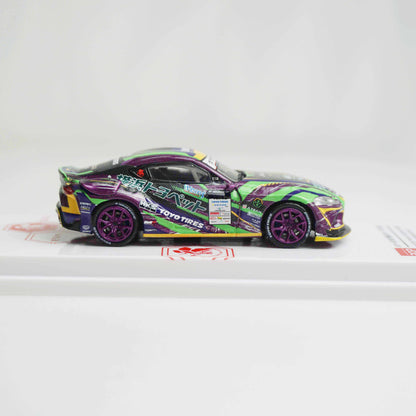 ＜POPRACE＞1/64 TOYOTA GR Supra エヴァRT初号機 GR Supra D1 Grand Prix Series 2020 ＆ レイRQフィギュア セット