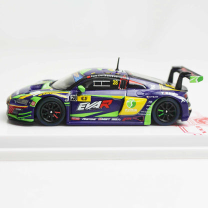 ＜POPRACE＞1/64 Audi R8 LMS エヴァ RT 初号機 TSRT R8 Macau GT Cup 2020 ＆ レイRQフィギュア セット