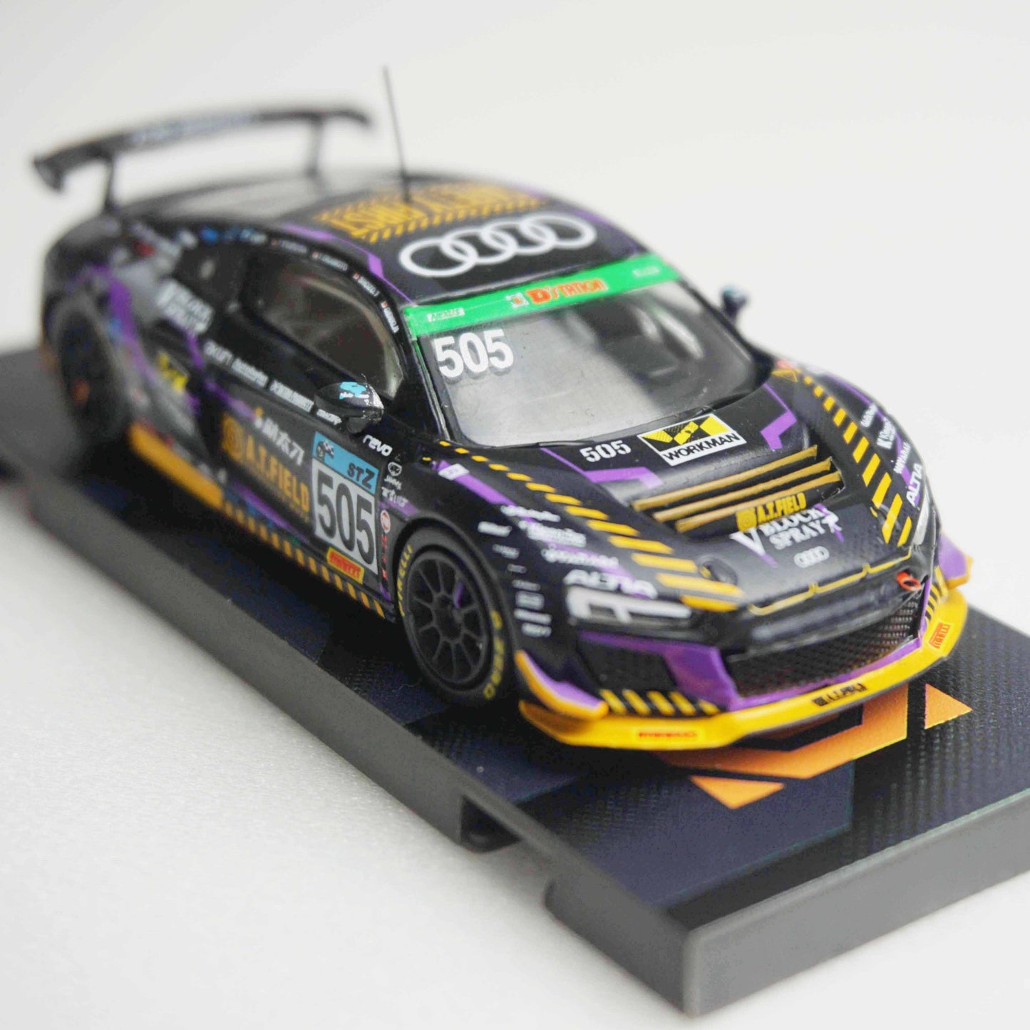 ＜TARMAC WORKS＞1/64 Audi R8 LMS A.T.FIELD Audi R8 LMS GT4 Super Taikyu ST-Z 2020
