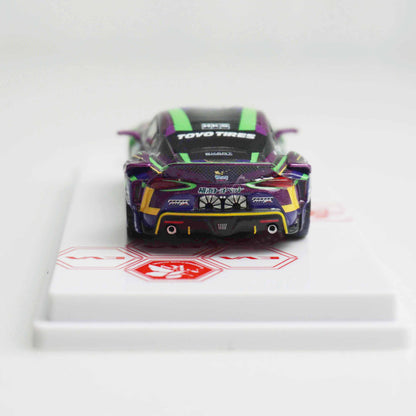 ＜POPRACE＞1/64 TOYOTA GR Supra エヴァRT初号機 GR Supra D1 Grand Prix Series 2020 ＆ レイRQフィギュア セット