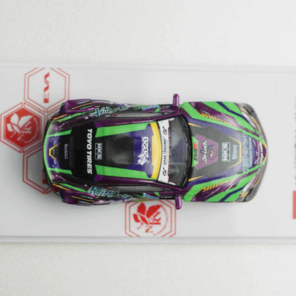 ＜POPRACE＞1/64 TOYOTA GR Supra エヴァRT初号機 GR Supra D1 Grand Prix Series 2020 ＆ レイRQフィギュア セット