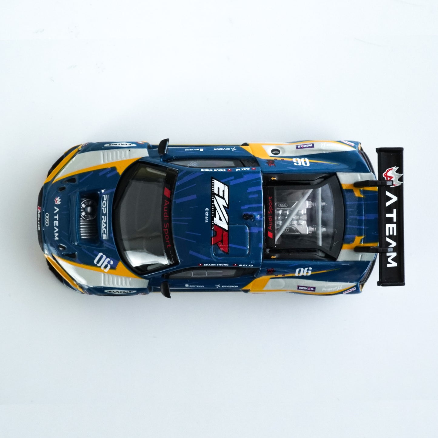 ＜POPRACE＞1/64 Audi R8 LMS エヴァ RT Mark.06 X Works R8