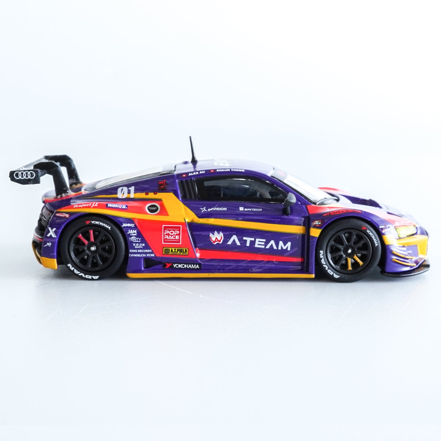 ＜POPRACE＞1/64 Audi R8 LMS エヴァ RT 初号機 X Works R8 覚醒
