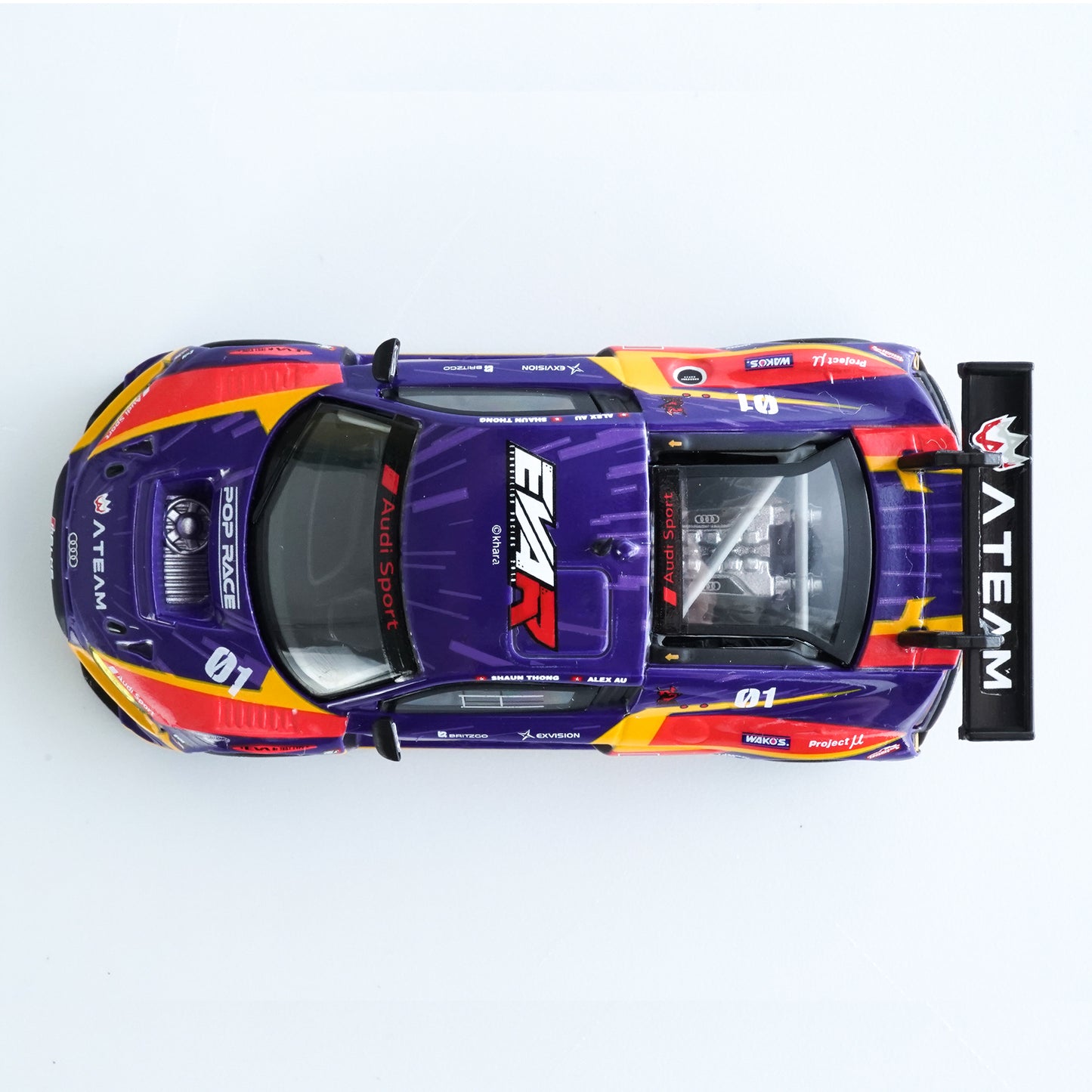 ＜POPRACE＞1/64 Audi R8 LMS エヴァ RT 初号機 X Works R8 覚醒