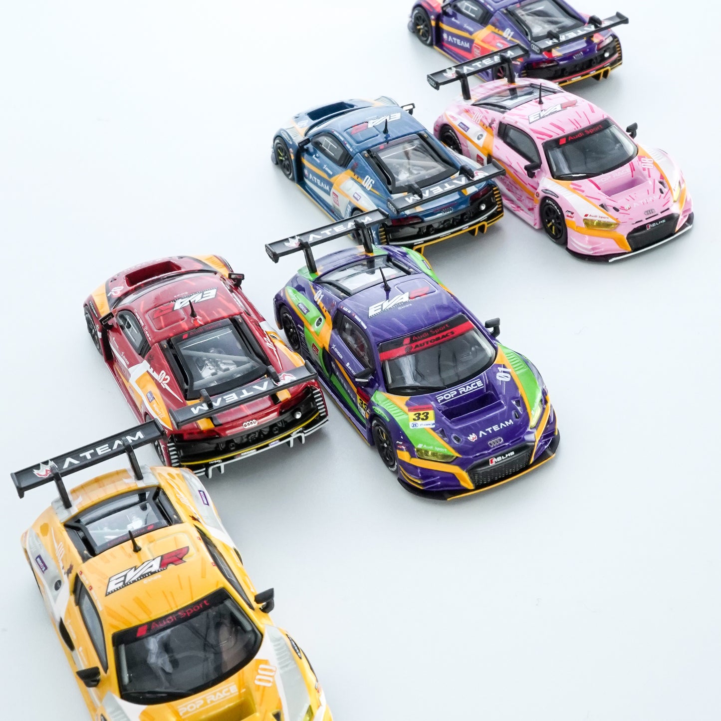 ＜POPRACE＞1/64 Audi R8 LMS SUPER GT 2020 #33 エヴァ RT 初号機 X Works R8