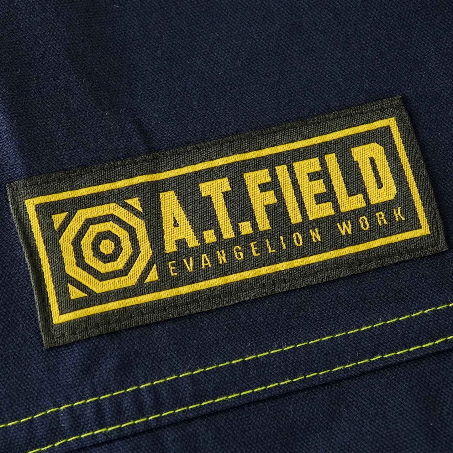 「A.T.FIELD」つなぎ服（ステッチ）ネイビーブルー